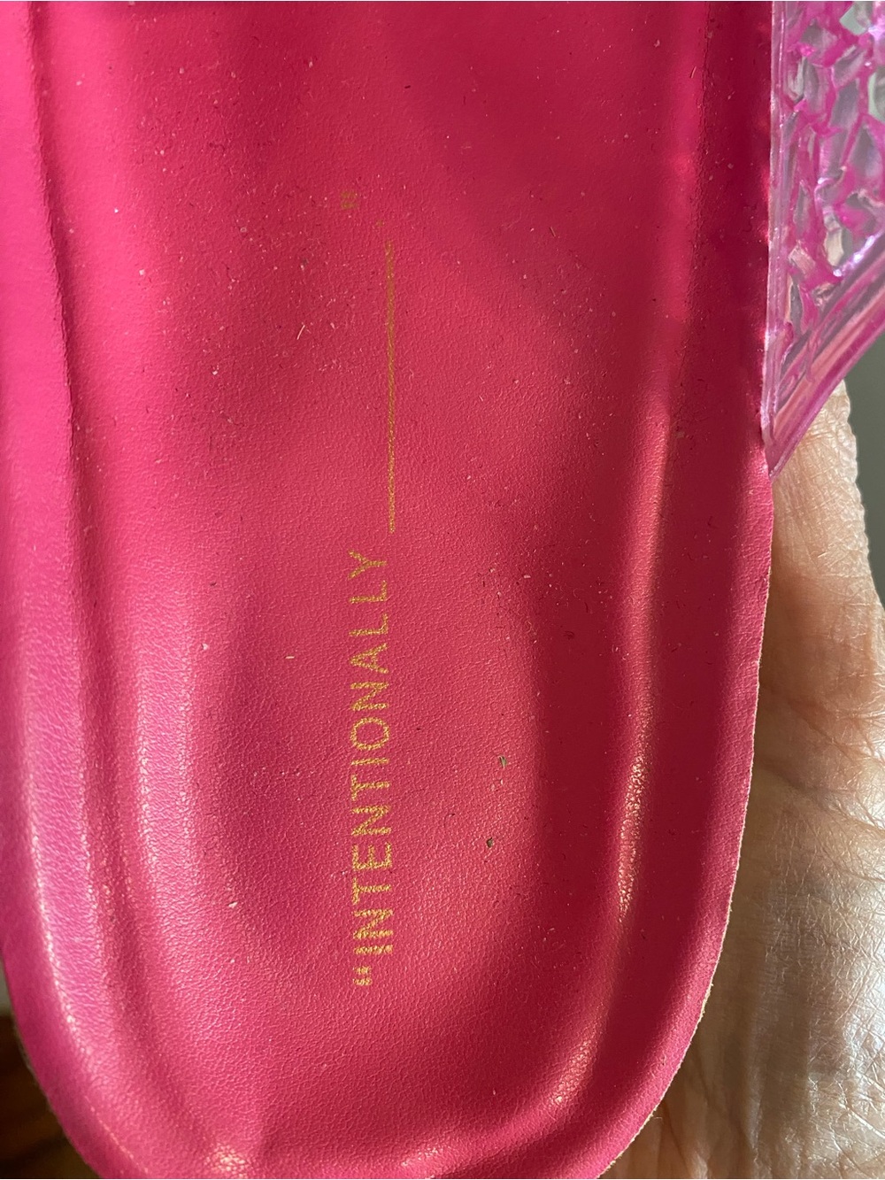 Bubblegum Pink Jelly Woven Slide Mules with Buckle - Picture 6 of 9
